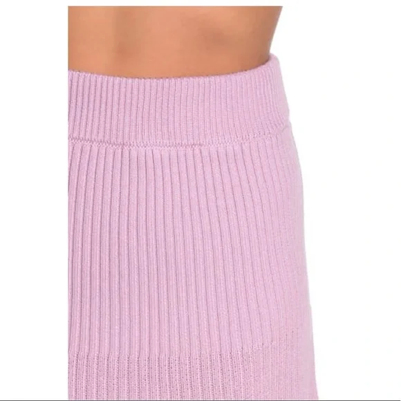 Free People Solid Gold Ribbed Sweater Mini Skirt - Picture 3 of 3